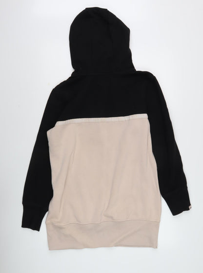 Henleys Womens Black Beige Pullover Hoodie Size 16