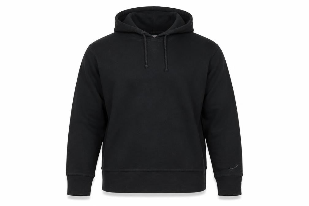 Soft Grey Men's Black Pullover Hoodie - Size L