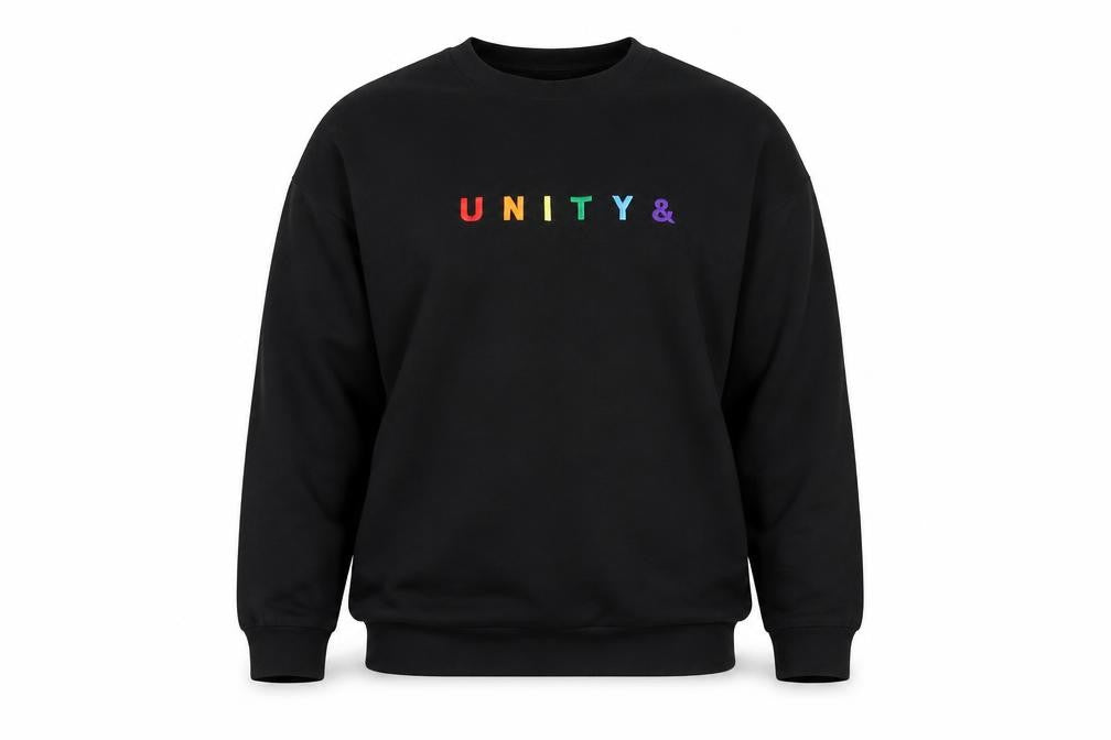 ASOS Men's Black Pullover Sweatshirt, M, Graphic Print