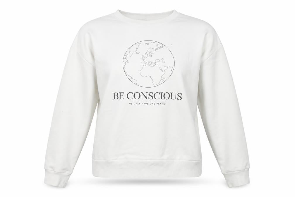 Stradivarius Women's White Pullover Sweatshirt Size 12