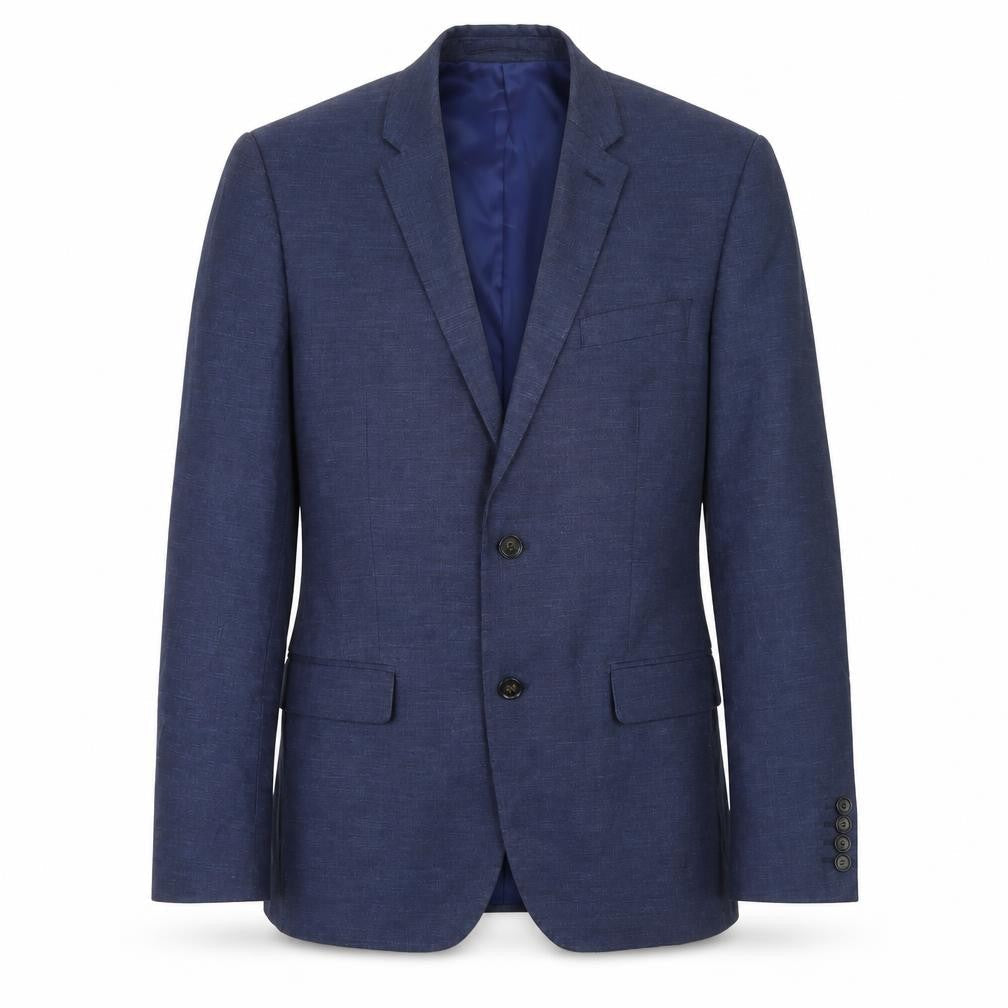 Marks & Spencer Men's Blue Wool Blazer - Size 40R