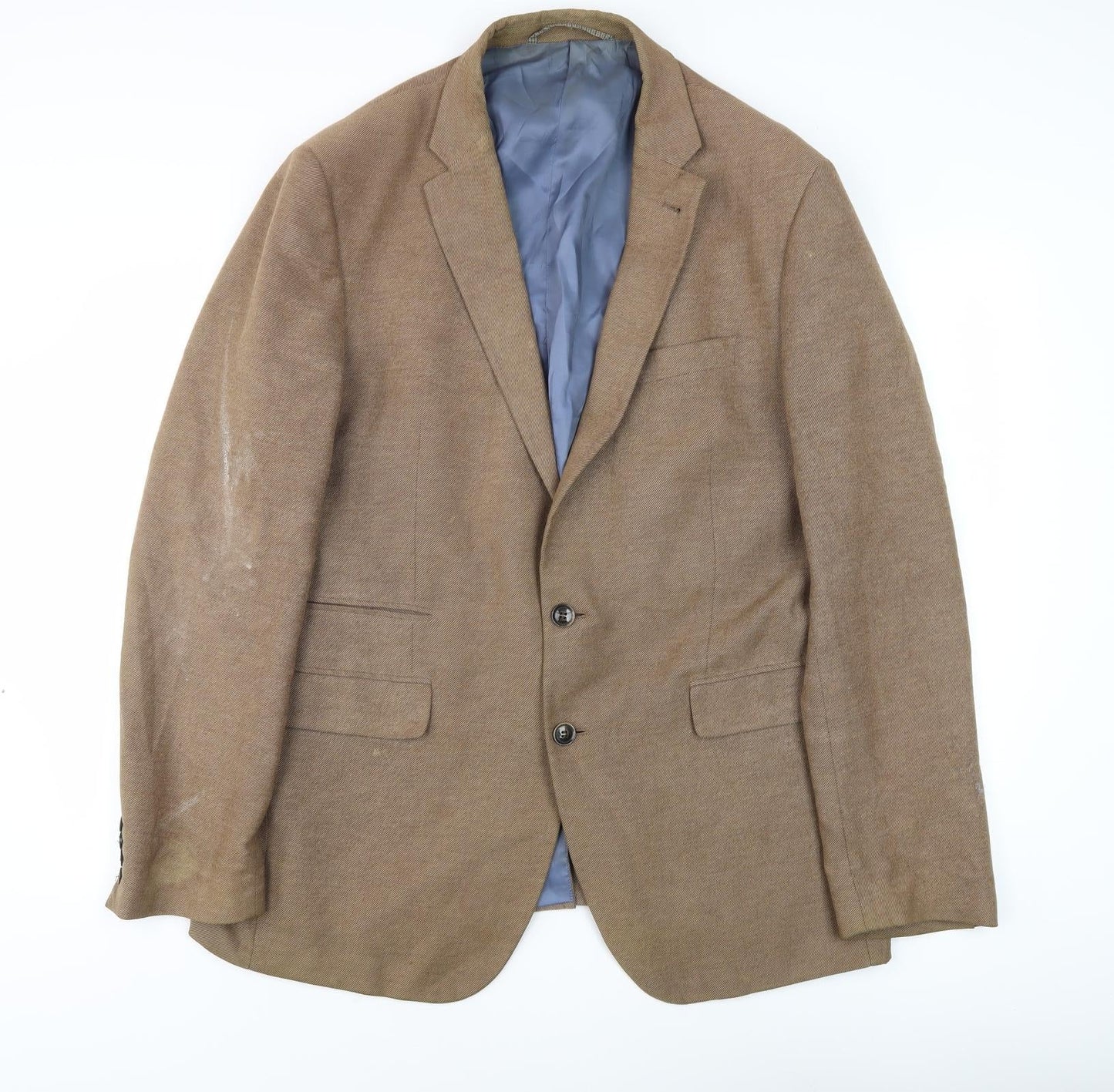 Marks and Spencer Men's Brown Blazer, Size 44L Classic Fit