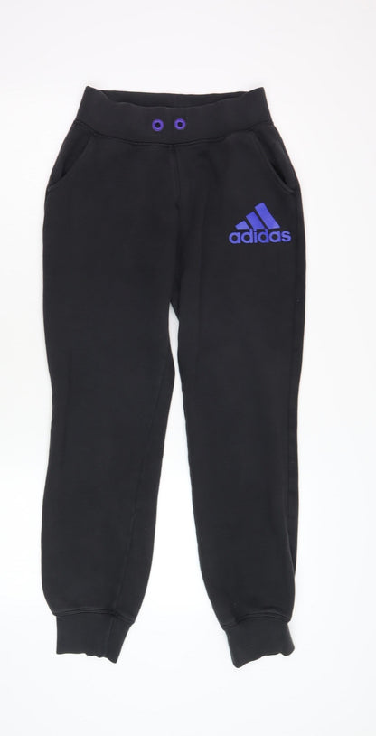 Additional front view of Adidas Women's Black XS Jogger Trousers
