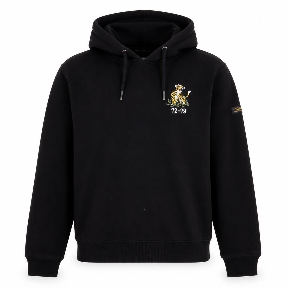 Superdry Women's Black Pullover Hoodie, Size 12