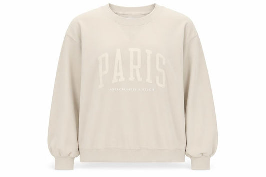 Abercrombie & Fitch Women’s Beige Paris Sweatshirt M