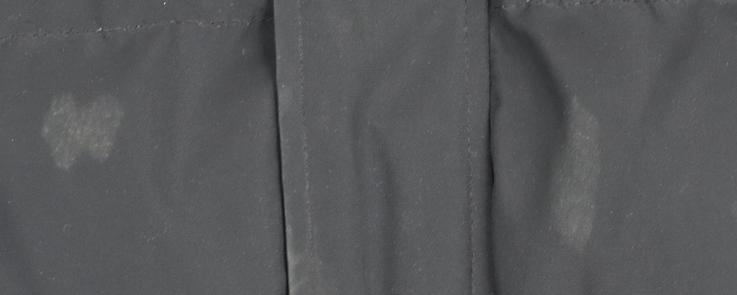 JamesonCarter Men's Black Puffer Jacket L Hooded