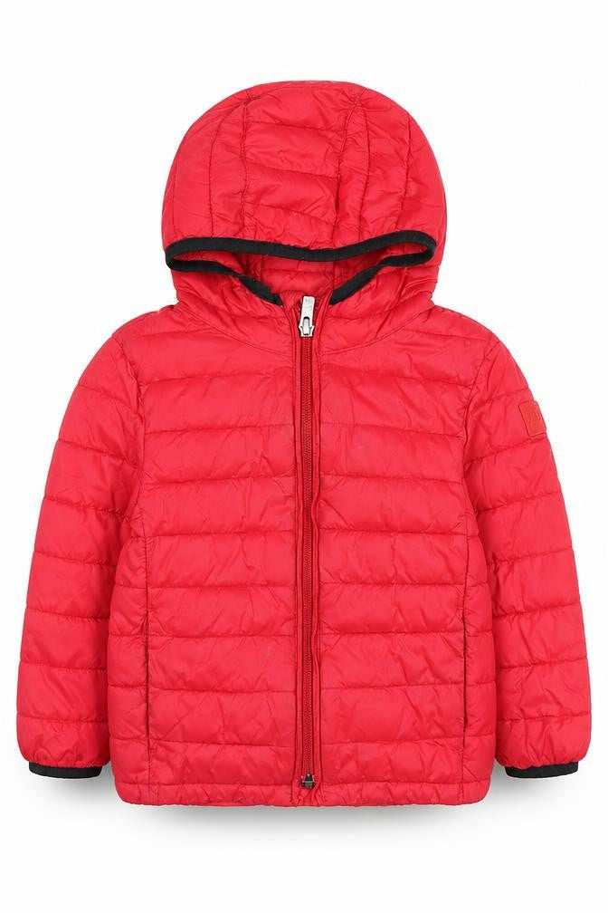 Gap Boys Red Puffer Jacket, Hooded, Size 3 Years