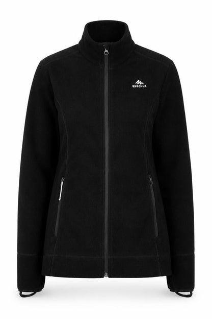 Quechua Women's Black Fleece Jacket M Outdoor