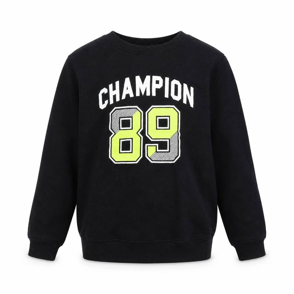 Pine Kids Boys Black Graphic Sweatshirt 11-12 Years