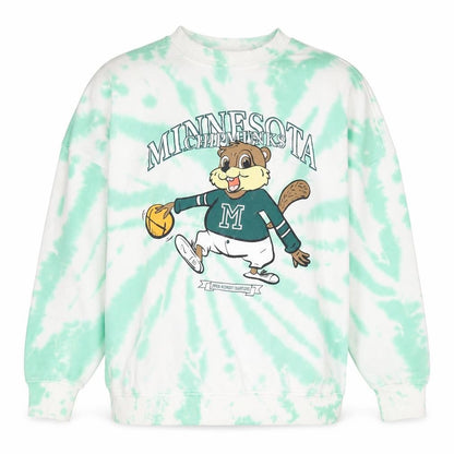H&M Women's Green Tie Dye Pullover Sweatshirt M