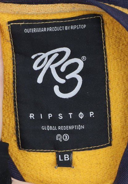 Additional view of Ripstop boys’ yellow colourblock pullover sweatshirt l