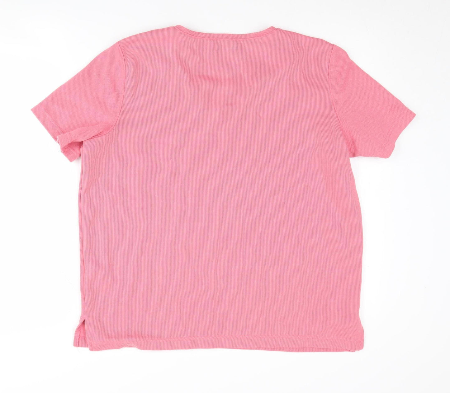 Bm Pink Women's V-Neck T-Shirt Size M