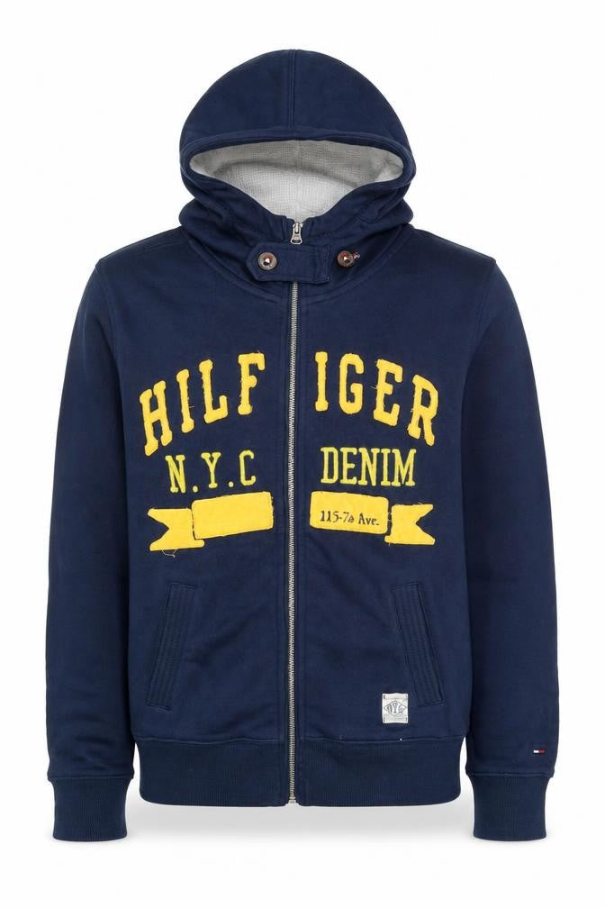Hilfiger Denim Men's Blue S Full Zip Hoodie