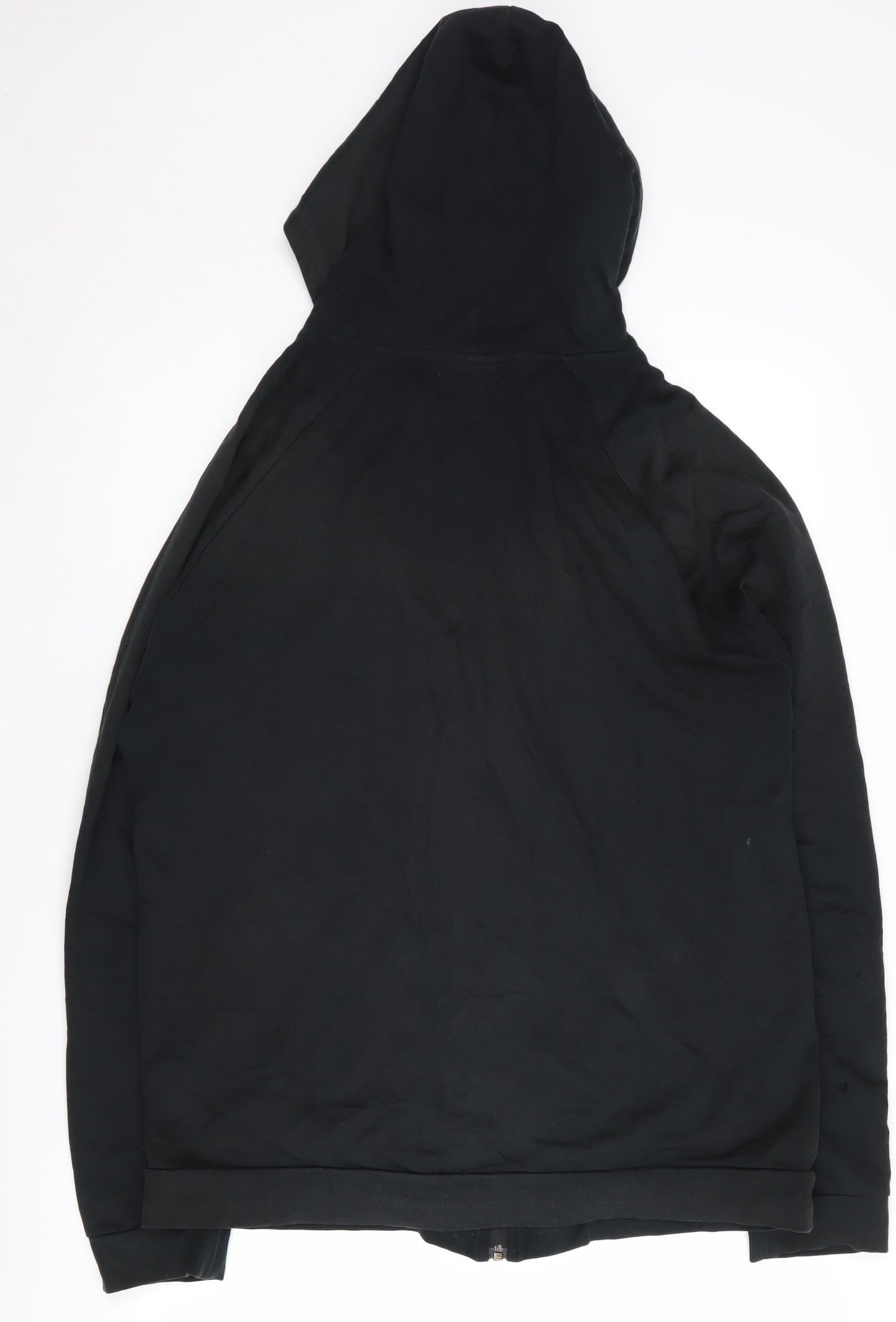 BOSS Men's Black Full Zip Hoodie, Size L, Logo Accent