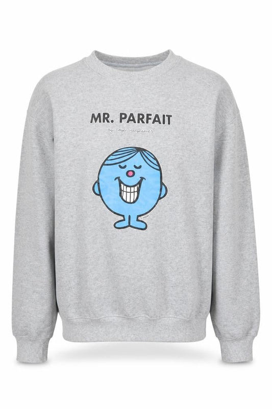 Gildan Men’s Grey Cartoon Graphic Print Sweatshirt M