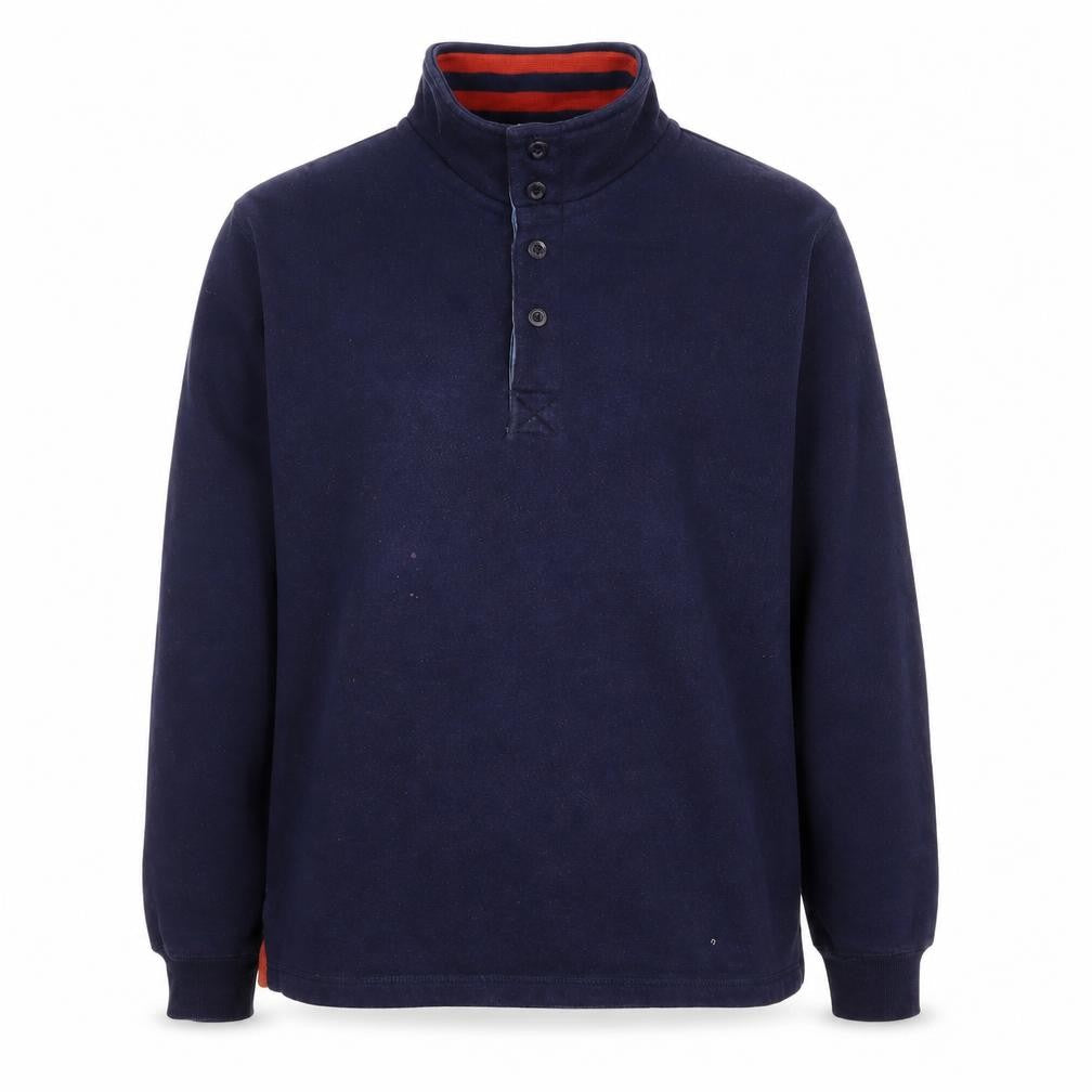 Sandstone Men's Blue Henley Sweatshirt Size M
