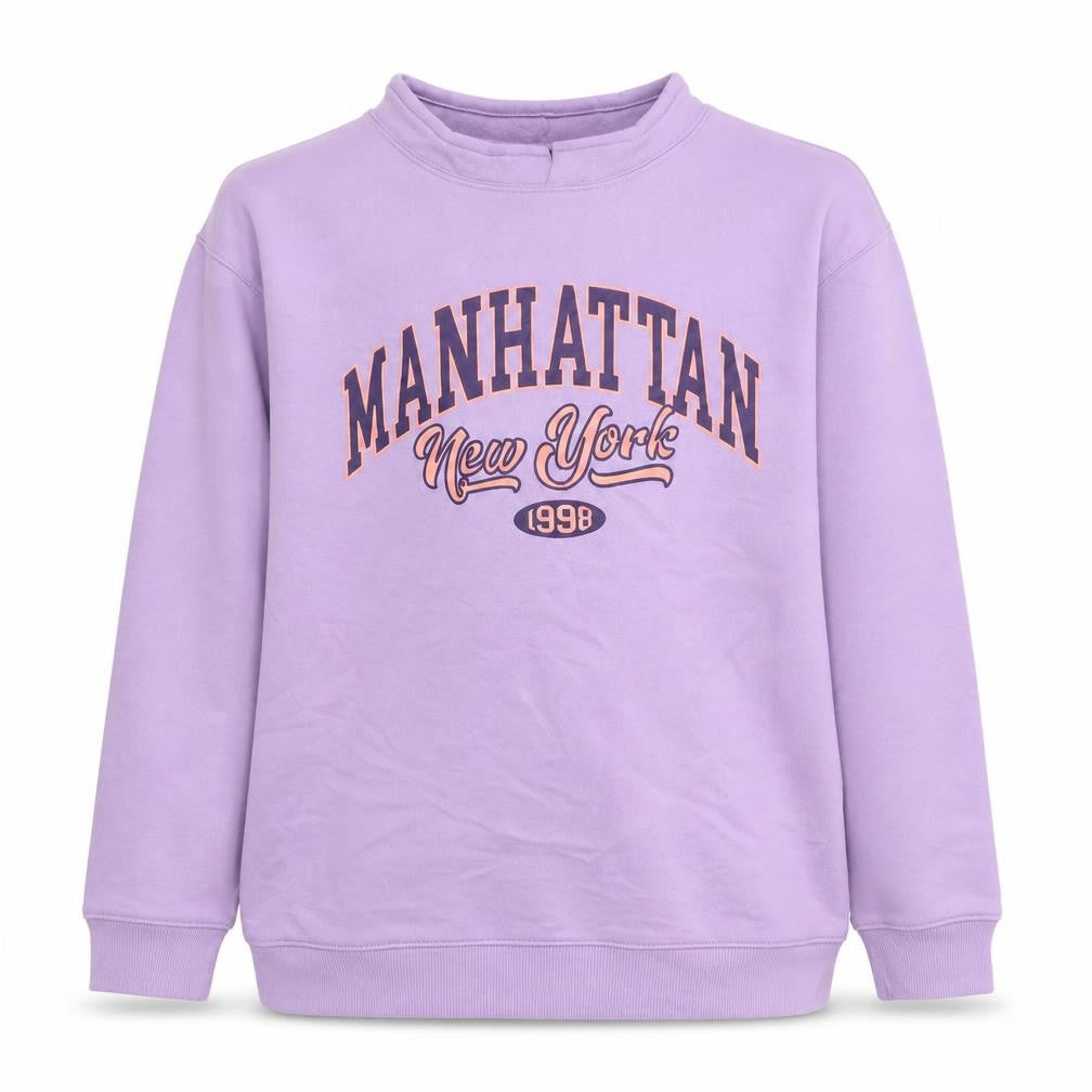 New Look Girls' Purple Graphic Sweatshirt, 12-13 Years, Pullover