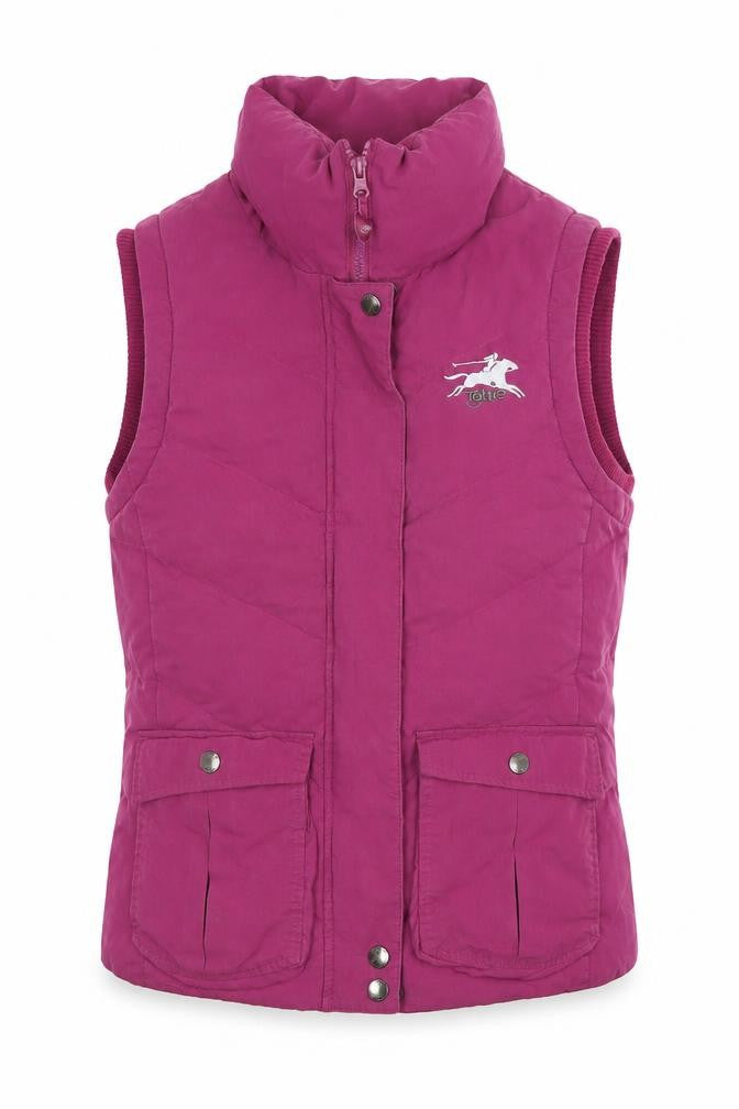 Tottie Women's Pink Puffer Waistcoat S