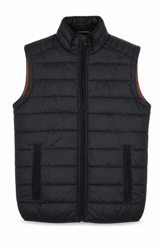 Red Herring Men's Black Puffer Waistcoat, Size S, Casual