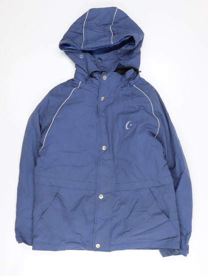 Additional front view of Eli Bazaar girls’ blue puffer jacket -, size 12, years