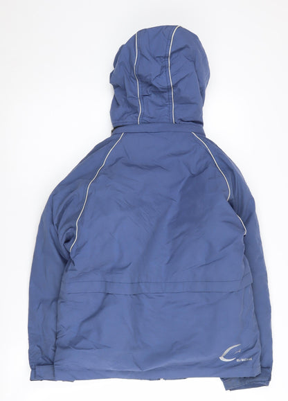 Back view of Eli Bazaar girls’ blue puffer jacket -, size 12, years