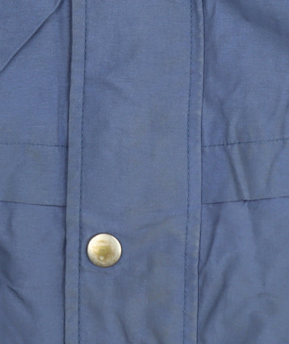 Close-up detail of Eli Bazaar girls’ blue puffer jacket -, size 12, years