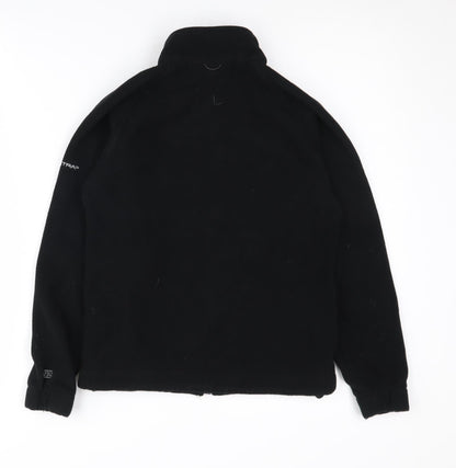 Back view of Trespass boys’ black fleece jacket, size 9-10, years