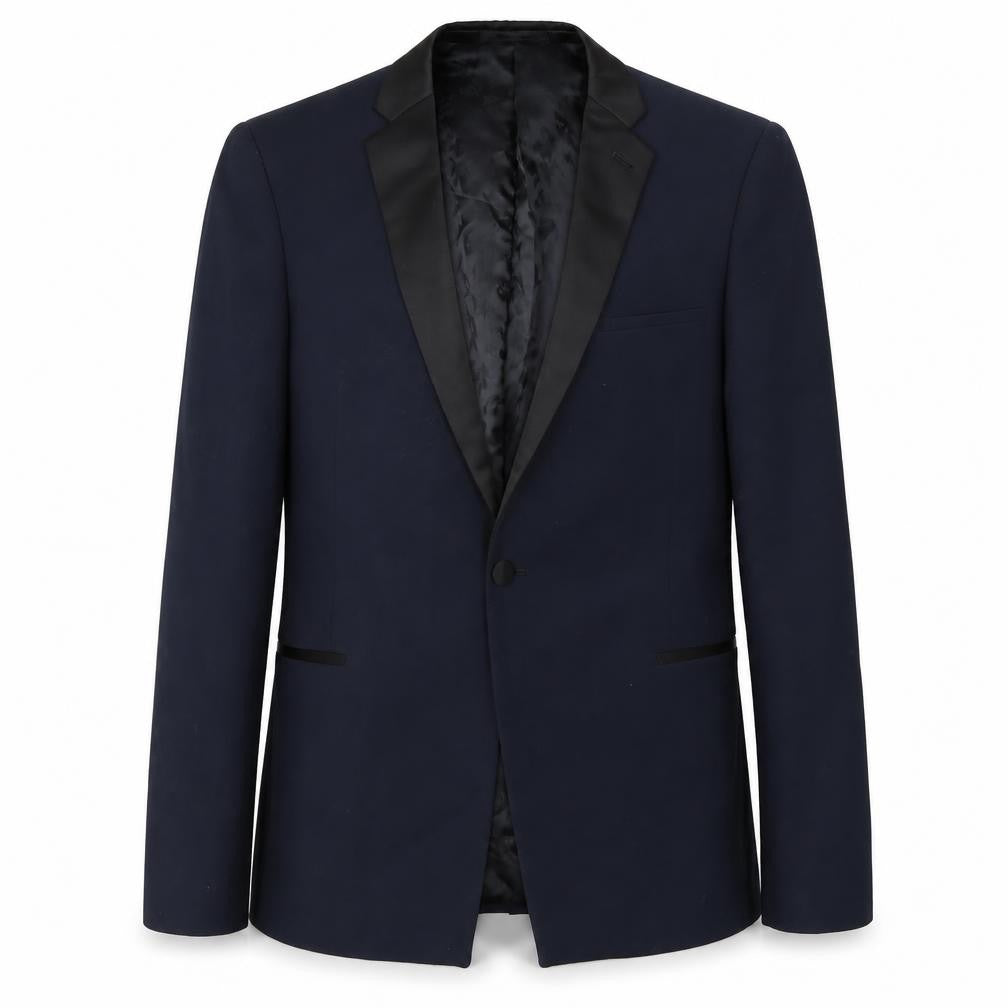 ASOS Men's Blue Shawl Lapel Tuxedo Blazer, 42R, Single-Breasted