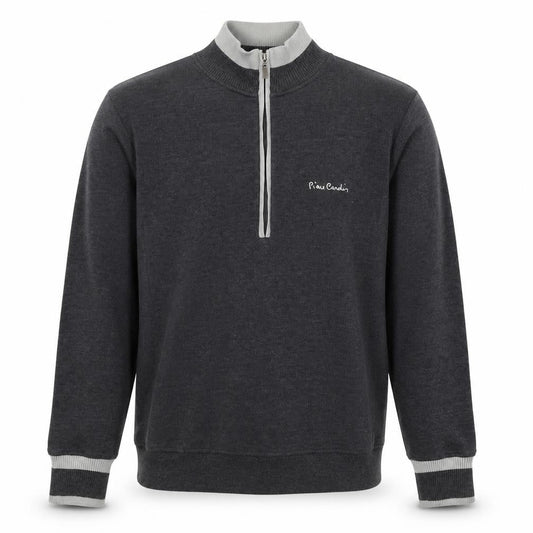 Pierre Cardin Men's Grey Full Zip Jumper, Size L