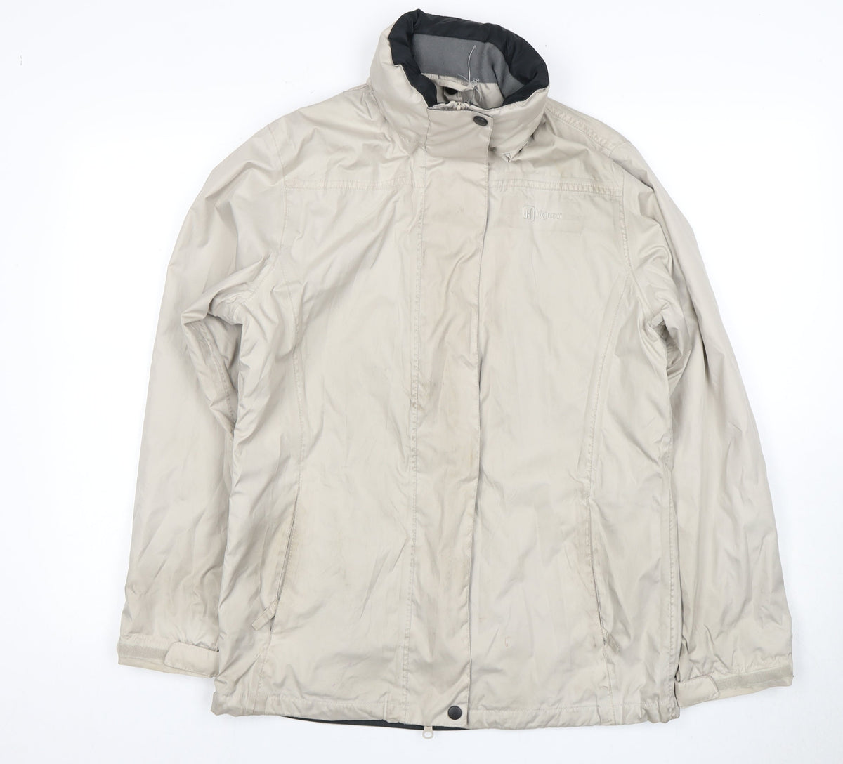Hi Womens Gear Beige Waterproof Jacket Size 10