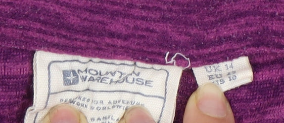 Mountain Warehouse Women's Purple Sweatshirt Size 14