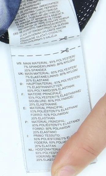 Brand and care label for Adidas Women's Multicoloured S Running Leggings