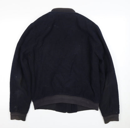 Jigsaw Men's Black Bomber Jacket Size S Casual