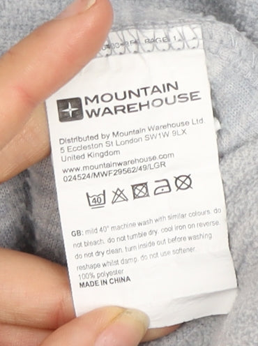 Mountain Warehouse Women's Grey Mock Neck Sweatshirt - Size 12
