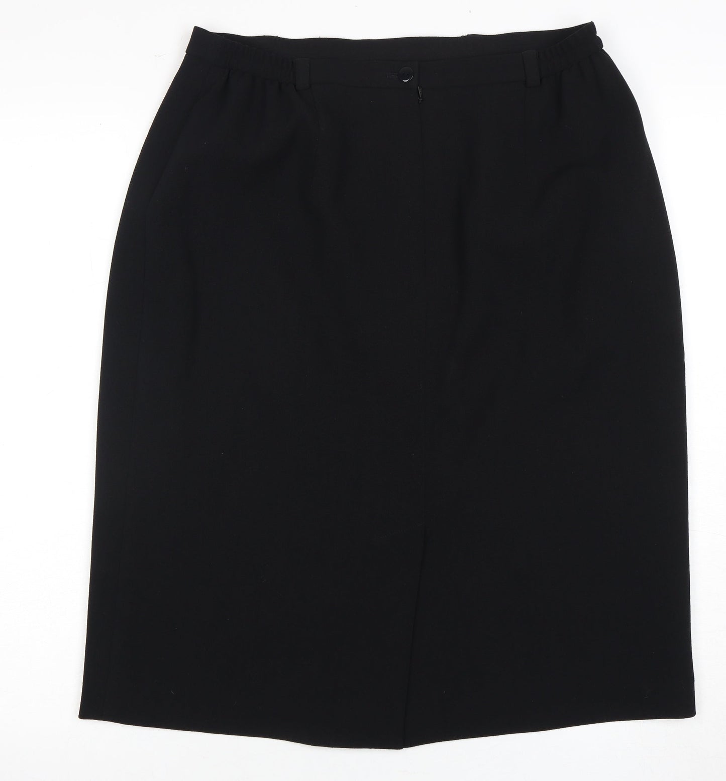 Viyella Black Pencil Skirt, Petites Size 14, Women's Formal