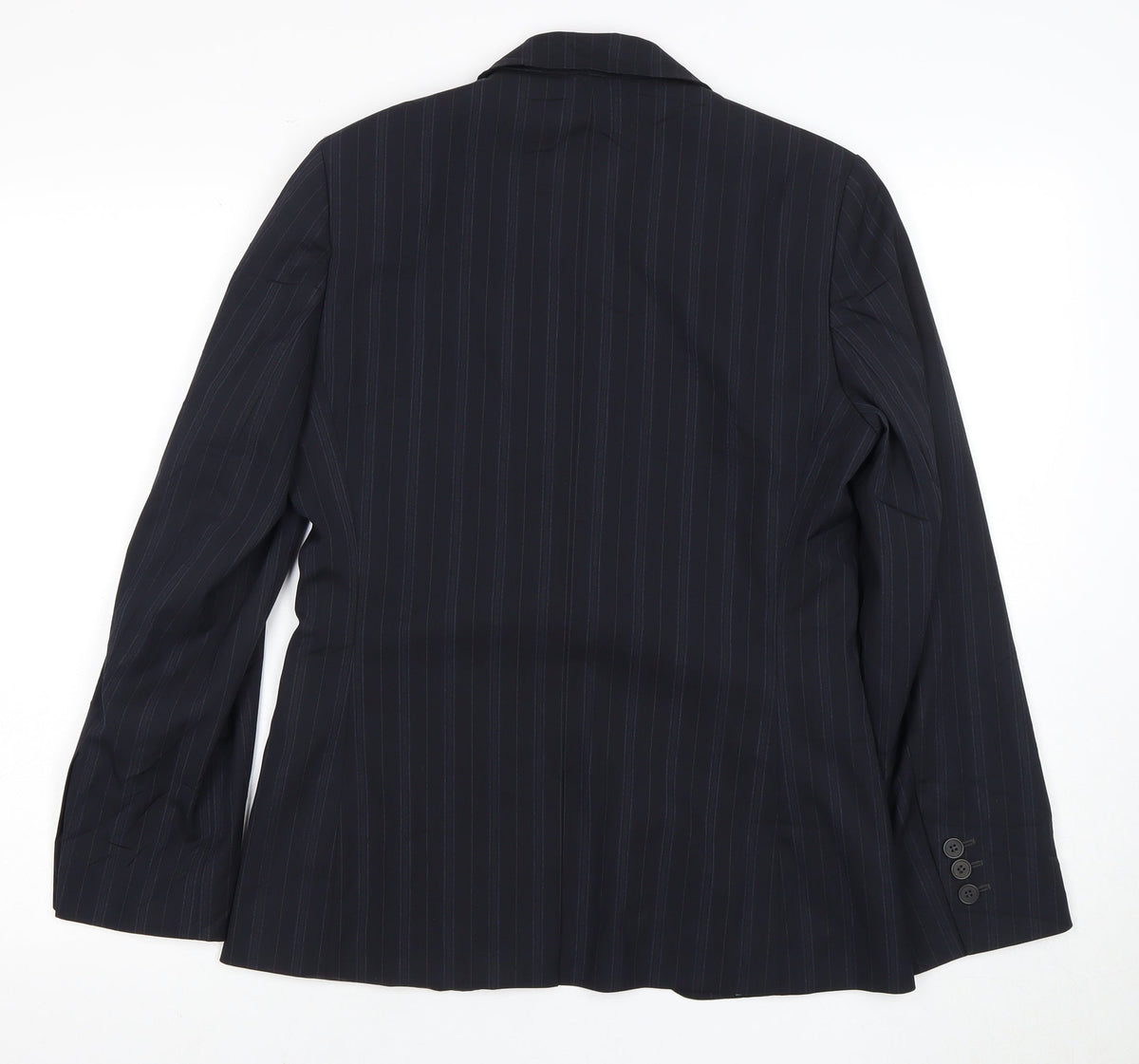 Ted Baker Women's Black Pinstripe Suit Jacket Size 10
