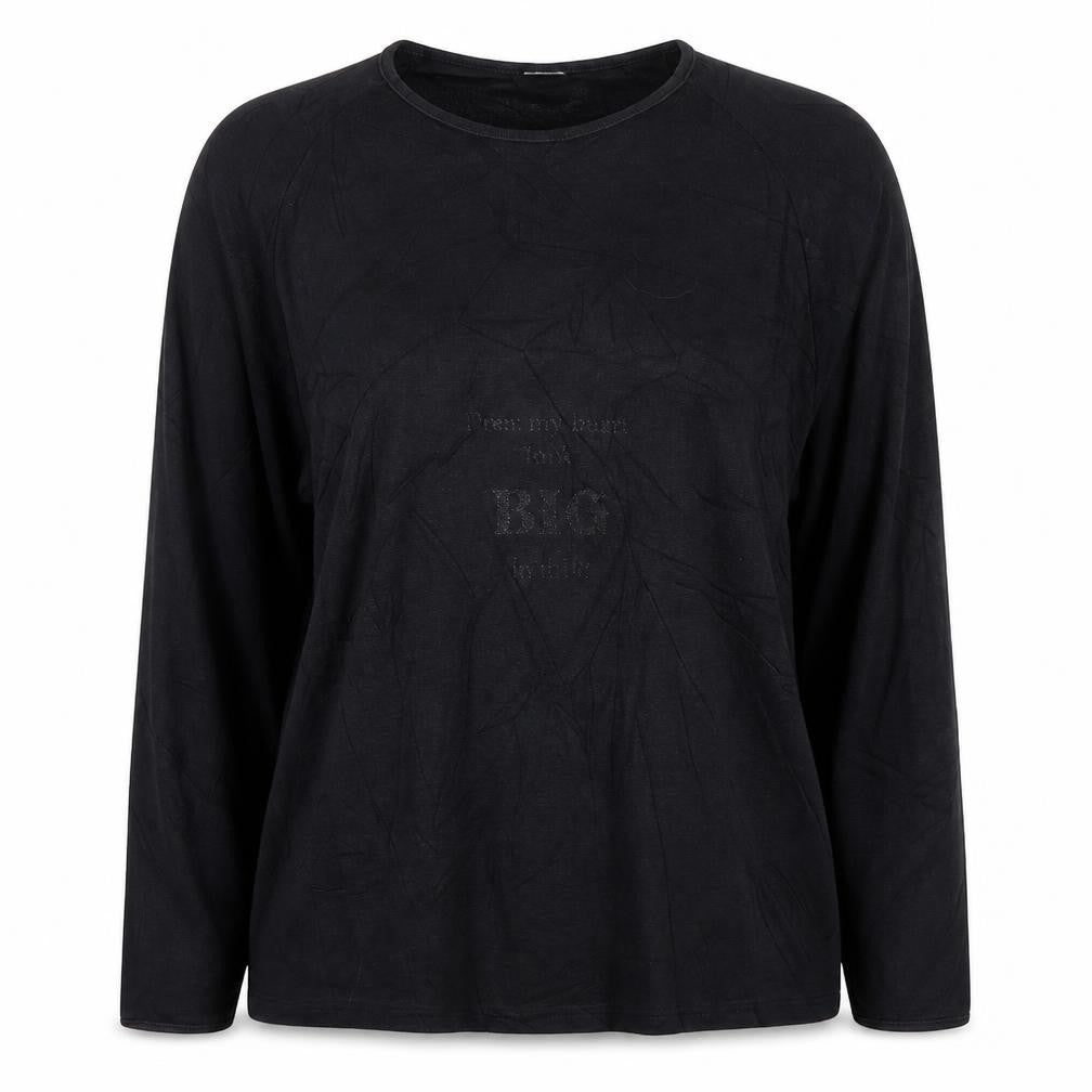 Julia Maternity Black Long Sleeve Shirt Women M