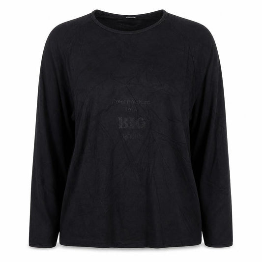 Julia Maternity Black Long Sleeve Shirt Women M