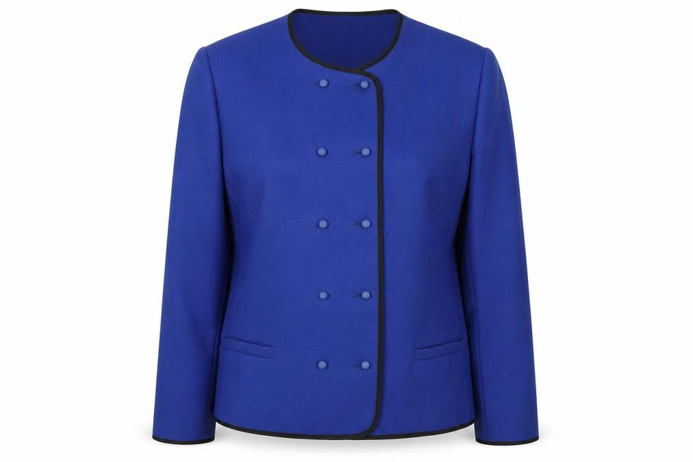 Windsmoor Women's Blue Wool Blend Suit Jacket Size 14