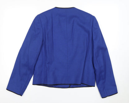 Windsmoor Women's Blue Wool Blend Suit Jacket Size 14