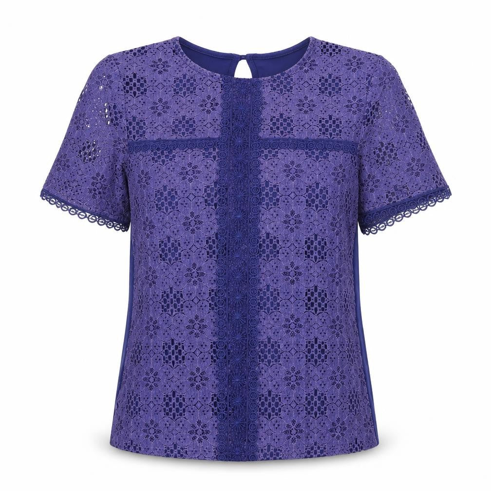 Dorothy Perkins Women's Purple Lace Blouse, Size 12