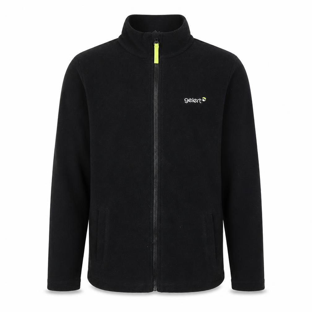 Gelert Boys Black Fleece Jacket with Full Zip Logo
