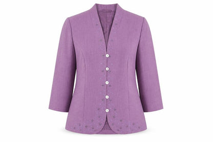 Eastex Women's Purple Suit Jacket, Size 10, Elegant