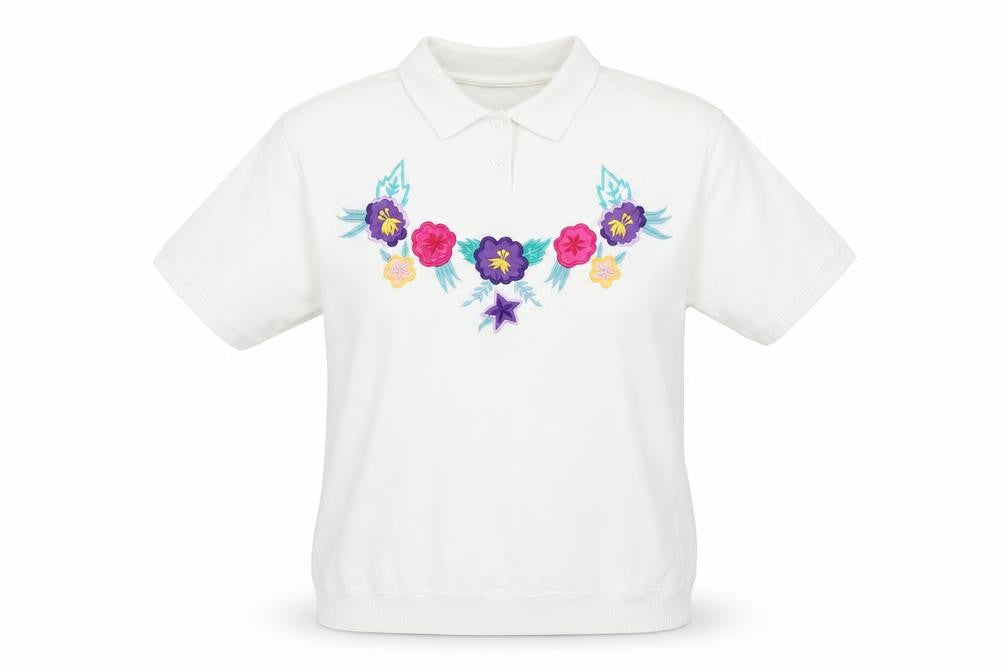 Kate Collins Women's White Polo - Size L - Petites