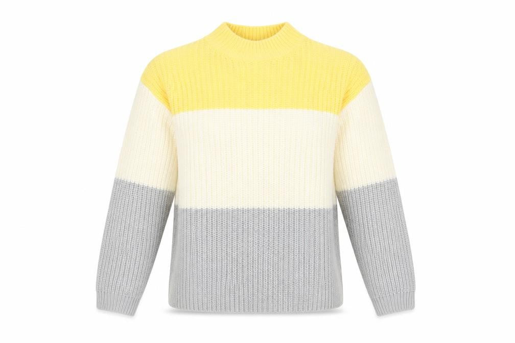 New Look Women's Yellow Mock Neck Pullover Jumper S