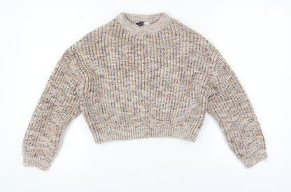H&M Women's Multicoloured Chunky Knit Jumper S