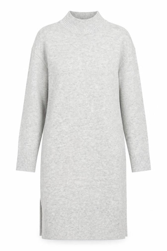 New Look Women's Grey Jumper Dress S High Neck