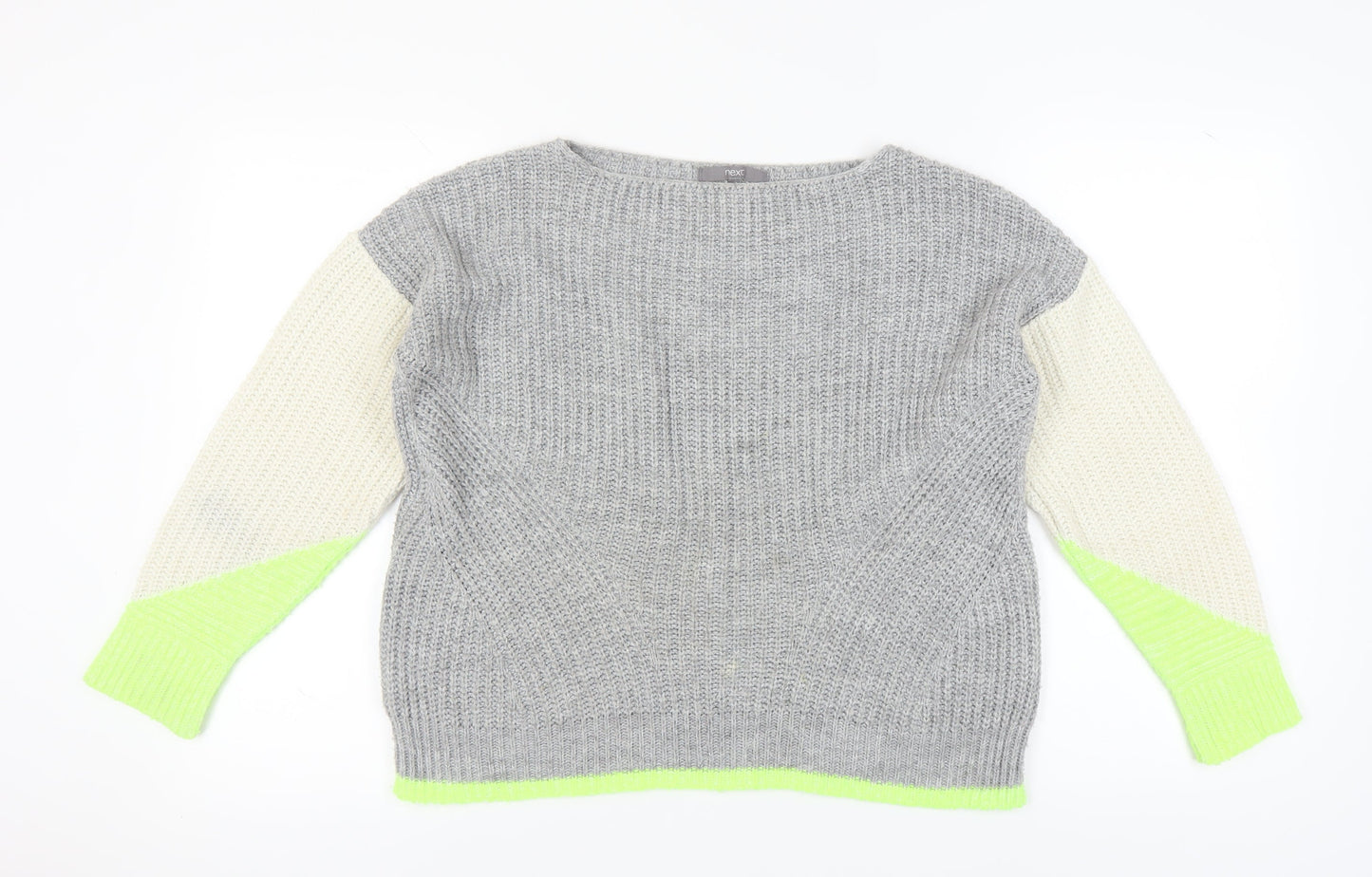 Next Women's Grey Pullover Jumper - Size S, Knit