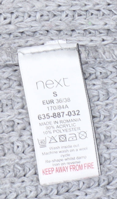 Next Women's Grey Pullover Jumper - Size S, Knit