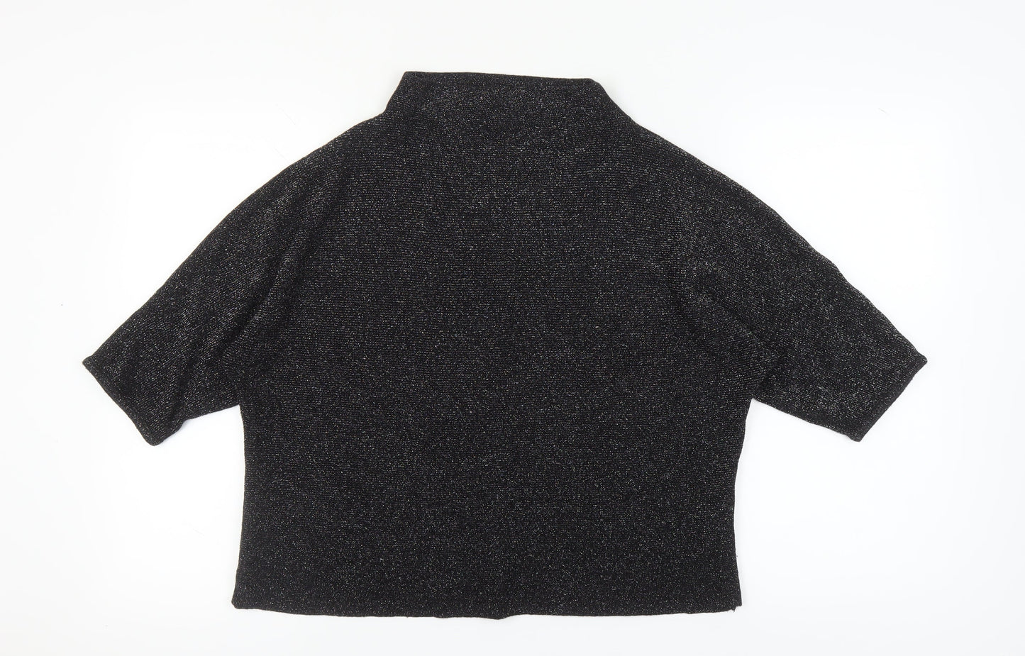Next Women's Black Blouse Size 20 Viscose Metallic